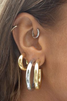 Mixed Metal Jewelry, Vintage Inspired Jewelry, Dope Jewelry, Funky Jewelry, Jewelry Inspo, Dream Jewelry, Ear Jewelry