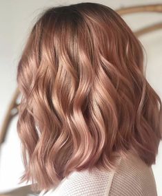 Rosey Brown Hair Color, Muted Strawberry Blonde Hair, Medium Rose Blonde Hair, Subtle Rose Gold Hair, Peach Blonde Hair, Blush Blonde Hair Rose Gold, Champagne Hair Color, Light Pink Blonde Hair Rose Gold, Baby Pink Hair