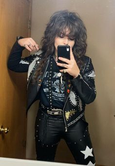 80s hair band
80s hair metal fashion
80s glam metal fashion
80s style
80s fashion 80s Metal Hairstyles, 1980 Rock Fashion, Rock Star Accessories, 80s Hair Metal Fashion Women, 70s Metalhead Fashion, Casual Glam Rock Outfit, 80s Female Rock Fashion, 80s Hair Metal Outfits, 80 Rock Outfits