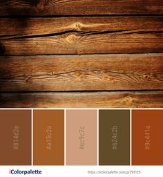 the color palette is brown, green, and orange with wood grains on it