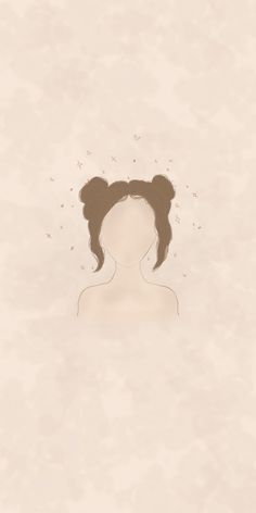 the silhouette of a woman with her hair pulled back