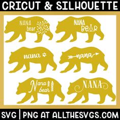 the silhouettes of different types of animals are shown in yellow and white, with black lettering