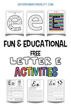 the fun and educational letter activities for kids to do with their teacher's work