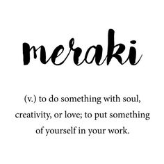 the words merak are written in black ink on a white background with a gray border