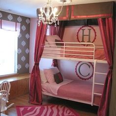 camper bunk bed sheet Shared Room, Kids Bunk Beds, Big Girl Rooms, Kids' Room, My New Room, Kid Beds, New Room