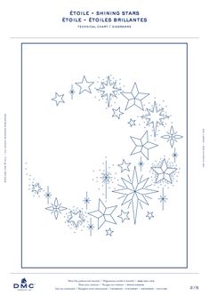 an image of a christmas wreath with stars on it