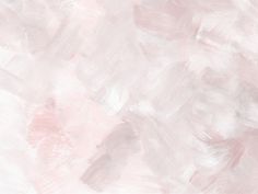 an abstract pink and white background with lots of paint strokes on it's surface