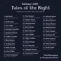 an image of a poster with the words tales of the night