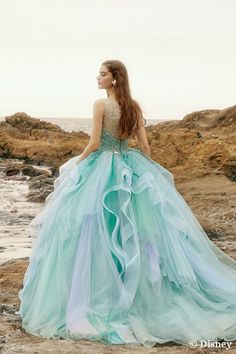 Wedding Dress Women, Halter Dress Casual, Organza Ball Gown, Ariel Disney, Dress Layered, Night Club Dress, A Line Evening Dress, Sequin Appliques, Summer Fashion Beach