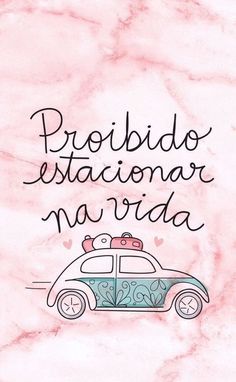 a pink marble background with an image of a car and the words probiendo estaccionar navidda