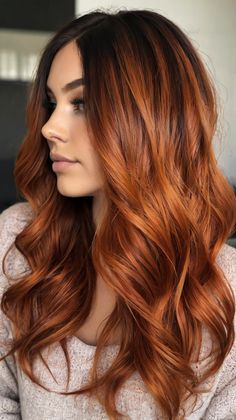 70 Copper Hair Color Ideas Copper And Blonde, Two Tone Hair, Hair Color And Cut, Tone Hair