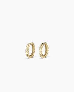 This beautiful pair of huggie earrings is crafted from 14k solid gold, making them a timeless and luxurious addition to your jewelry collection. Perfect for stacking or to wear alone, these gold earrings will shine for every occasion. We love ours stacked with diamond studs and huggie hoop earrings. Crew Helium Huggies Earring in 14k Solid Gold, Women's by gorjana Huggies Gold Earrings, Hypoallergenic 14k White Gold Huggie Earrings, Tarnish Resistant Yellow Gold Huggie Earrings, Timeless 14k Yellow Gold Huggie Earrings, Timeless Diamond Cut Yellow Gold Huggie Earrings, Timeless Yellow Gold Huggie Earrings With Diamond Cut, Everyday Luxury Yellow Gold Huggie Hoop Earrings, Timeless Huggie Earrings For Everyday Luxury, Everyday Luxury Huggie Earrings