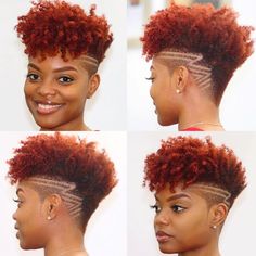 Hair Cuts For Black Women, Cabello Afro Natural, Short Natural Haircuts, Fade Hair