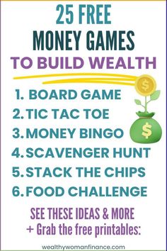 the 25 free money games to build wealth