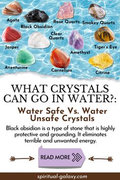 what crystals can go in water? water safe vs water urnsaf crystals