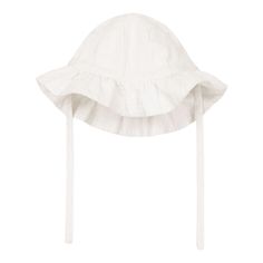 Description A sweet white sun hat for baby girls by French brand, Petit Bateau, woven in soft, textured organic cotton. Lovely for warm summer days, it is classically styled with a frilled brim to shield delicate eyes. Lined in lightweight voile, it has ties that secure neatly beneath the chin. Details 100% Cotton Tie fastenings Do's and Don'ts Maximum temperature 30 °c • gentle spin No bleaching Do not tumble dry Iron at a maximum temperature of 110 °c / ironing with steam can cause irreversibl White Sun Hat, Hat For Baby, Outdoor Drinkware, Outdoor Dinnerware, Toys For Tots, Baby Sun Hat, Candle Matches, Shower Caps, Do's And Don'ts