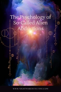 the cover for the book, the mythology of so - called alien abictions