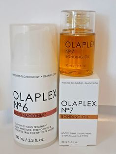 Package includes: Olaplex No.6 Bond Soomther, Leave-In Reparative Styling Creme Reduces Frizz , Nourishes & Protects 100 ml/Net 3.3 fl oz Olaplex No.7 Bonding Oil Boosts Shine, Strengthens & Hydrates All Hair Types 30 ml/Net 1.0 fl oz.  Condition is BRAND NEW!!!.  Ships via USPS First Class Package. Item specifics Condition New with box: A brand-new, unused, and unworn item (including handmade items) in the original ... Read moreabout the condition Brand Olaplex Type Leave-In & Oil Hair Color Shade White & Yellow Formulation Creme & Oil Custom Bundle No Features Alcohol-Free, Ammonia-Free, Contains Sun Protection, Gloss, Paraben-Free, Sulfate-Free, Vegan Gender Unisex Country/Region of Manufacture United States Modified Item No Product Line Olaplex UPC Does not apply Olaplex Hair Oil, Olaplex No 6, Bonding Oil, Hair Color Shades, Oil Hair, No 6, Sulfate Free, All Hair Types, Paraben Free