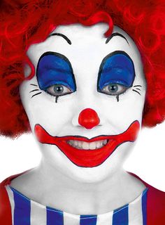 Sexy Clown Face Paint | Clown Cream Make-up Clown Face Paint, Clown Suit, Female Clown, Halloween Clown, Send In The Clowns, Cute Clown, Circus Costume, Clown Faces, Halloween Makeup Tutorial