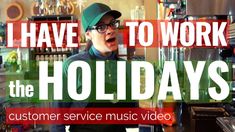 a man wearing glasses and a green hat with the words, i have to work the holidays