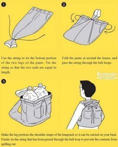 instructions on how to make an origami bag