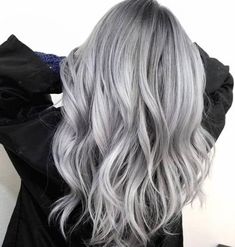 Silver White Hair, Silver Blonde Hair, Silver Hair Color, Silver Grey Hair, Silver Blonde, Platinum Hair, Super Hair, Grey Hair Color, Cool Hair Color