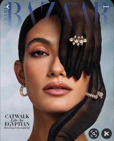 the cover of harper harper magazine with an image of a woman's face and hands