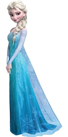 an image of a frozen princess in blue dress