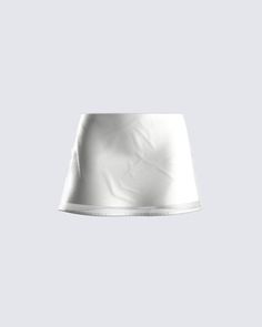 The perfect white skirt does exist 🤩 Made of light and airy chiffon fabric, with a mini length and a fully lined interior for a chic, and comfy fit - this skirt is all you need to add some flirtiness to your look 🤍 White Satin Mini Skirt, White Skirt Mini, Png Skirt, Mini White Skirt, Mini Skirt Aesthetic, White Silk Skirt, Skirt Png, Chiffon Mini Skirt, Silk Skirt Outfit