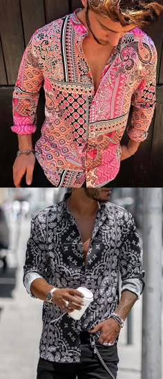 Yatacity Hot Sale Summer Floral Shirts Collection For Man #Shirt #MenStlye #Menswear Men's Business Outfits, Floral Shirts, Blazer Casual, Mens Fashion Business Casual, Mens Fashion Business, Man Shirt, Shirts Summer, Jacket Outfit, Fashion Attire