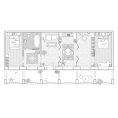 the floor plan for a small house