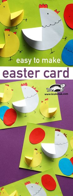 an easy to make easter card for kids