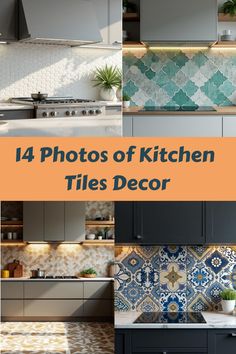 14 Photos of Kitchen Tiles Decor Kitchen With Tiled Walls, Colorful Tile Kitchen Backsplash, Geometric Kitchen Tiles, Splash Kitchen Backsplash, Decorative Tile Backsplash Kitchen, Kitchen Tile Backsplash Trends 2024, Tile Wallpaper Kitchen, Vintage Backsplash Kitchen, Bold Kitchen Backsplash