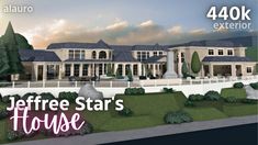 an image of a house with the words jeffree star's house