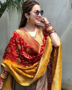 Suits For Marriage Indian Women, Newly Married Indian Outfit Ideas, Newly Wed Suit Designs, Newly Married Look Indian Suit, Newly Bride Suits, Suits For Newly Wed Bride, Newly Bride Look Indian, Newly Wed Indian Bride Look In Saree, Newly Married Look Indian