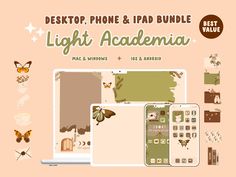 the desktop phone and ipad bundle is shown with text that reads, desktop phone & ipad bundle light acadenia