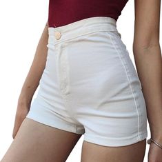 No front pocket denim shorts online—cool women's denim shorts from the 2022 Summer collection. Casual outfits are more comfortable. Color denim pattern is an excellent alternative. The body-hugging type of skinny fit highlights some aspects of your shape. High-waisted rise is naturally an excellent fit for those with an hourglass shape, as they accentuate your narrow waist and help trim more defined hips. The cotton material holds dye well. Elastane fabric is strong, more durable, and retractive Trendy Summer Shorts With Pockets, Trendy Mid-rise Cotton Bermuda Shorts, Trendy Jean Shorts For Summer, High-waisted Jean Shorts With Pockets For Summer, Summer High-waisted Jean Shorts With Pockets, Trendy High-waisted Shorts For Summer, Mid-rise Jean Shorts With Pockets For Summer, Summer Mid-rise Jean Shorts With Pockets, Mid-rise Shorts With Pockets For Summer