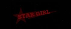 the star girl logo is shown on a black background with red letters and stars above it