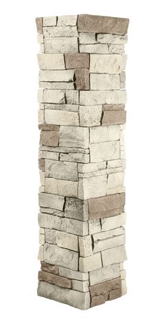 a tall stack of stone blocks sitting next to each other