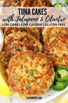 tuna cakes with jalapeno and calories low carb, low calorie gluten free