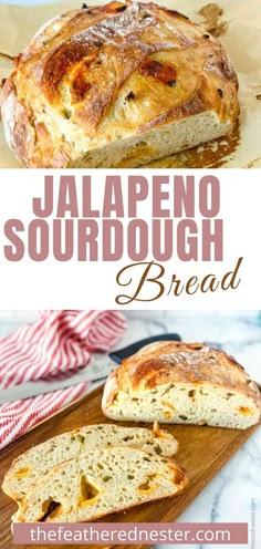 this is an image of jalapeno sourdough bread