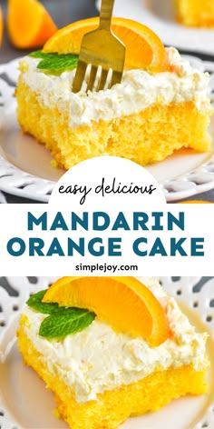 an easy delicious mandarin orange cake recipe