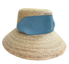 Clematis Bucket Hat - French Blue Wide & Short Grosgrain Ribbon - Pre- Ribbon Styling, Bucket Hat Style, Palm Tree Leaves, Hat Style, Sun Hats For Women, Women's Hats, Tree Leaves, French Blue, Clematis