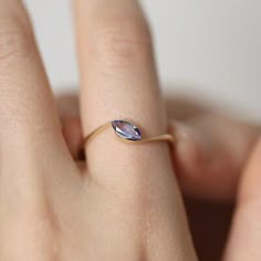 Tanzanite Ring Unique, Two Stone Ring Ideas, Marquise Jewelry, Stacking Jewelry, Ring Aesthetic, Rings Aesthetic, Curve Ring, Tanzanite Engagement Ring, The Bling Ring