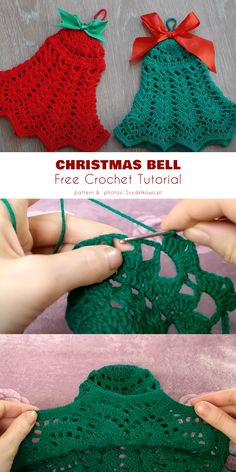 crochet christmas bell ornament free pattern