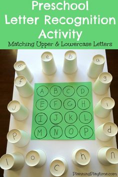 a screen shot of the preschool letter recognition activity