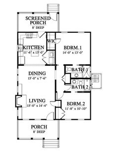 the first floor plan for this house shows the living areas and kitchen area, as well as