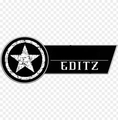 an emblem with the word editz on it and a star in the middle