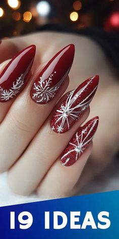 Winter Nails Ideas, Disney Christmas Nails, Holiday Manicure, Christmas Nail Ideas, Wow Nails, Festive Nail Art, Elegant Nail Art, Elegant Nail Designs, Cute Christmas Nails