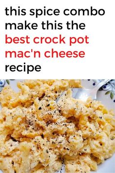 the recipe for macaroni and cheese is shown in an advertisement with caption